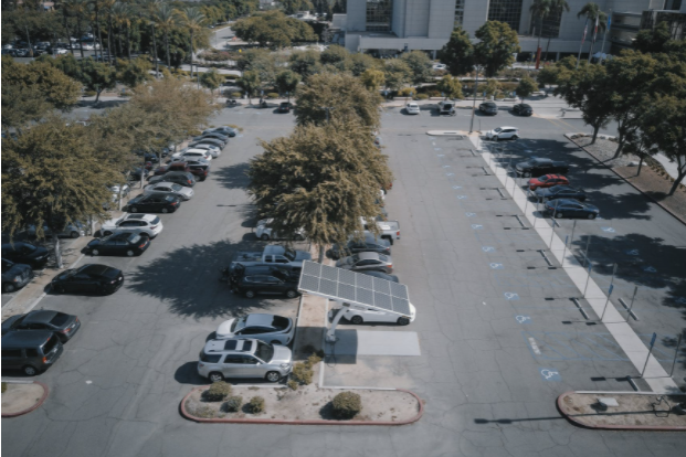 cars at the parking lot